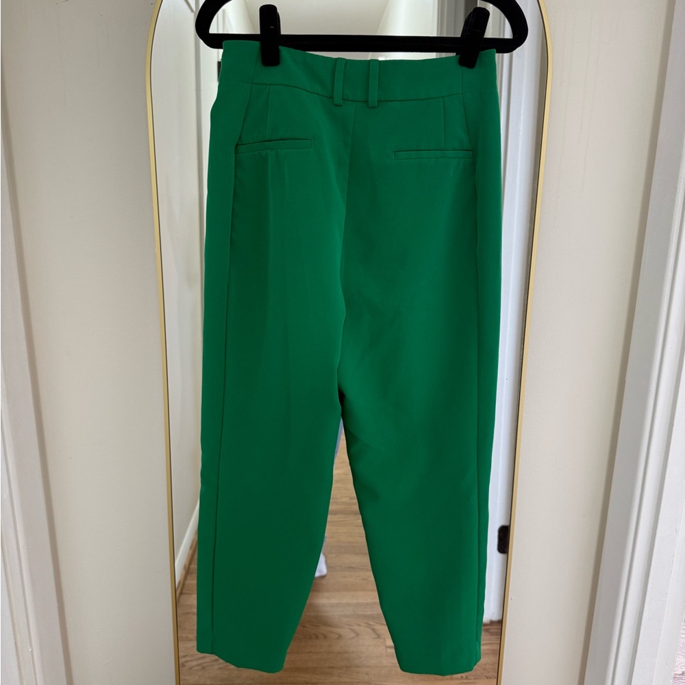 Express Green Ankle Cropped Pants